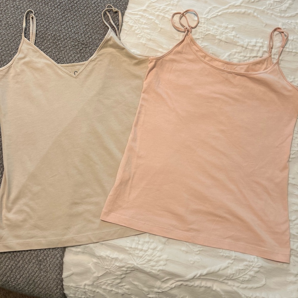 Women's LOFT Beige and Peach Camisole Tops